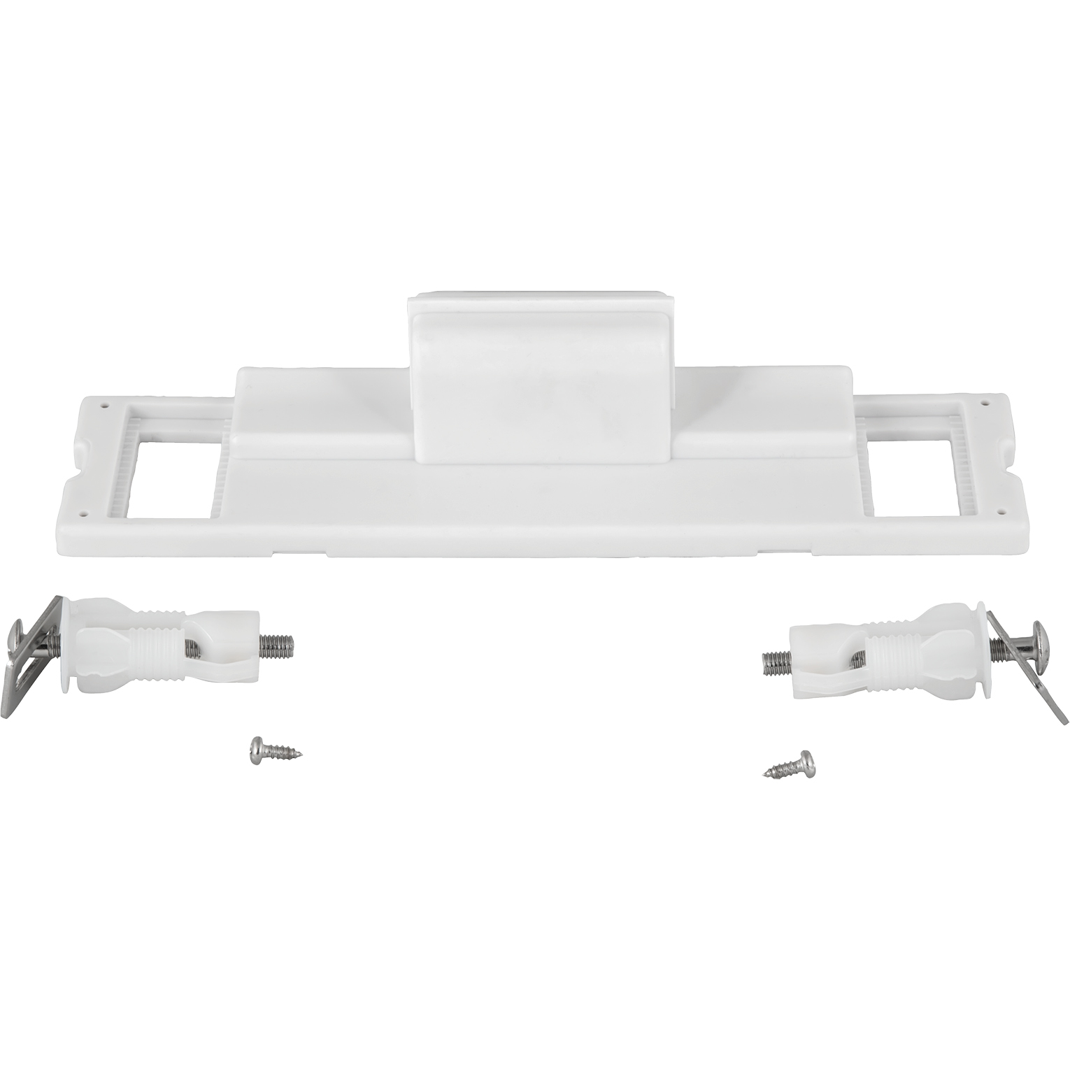 Hinge Set - D-1 Toilet Seat – Soft Close hinge - WHITE (Plastic)
